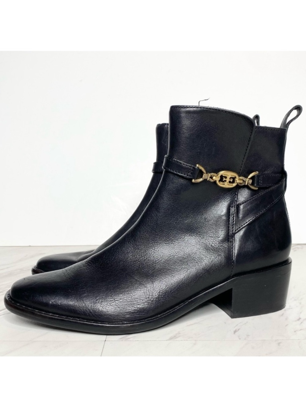 Sam Edelman Brawley Black Leather Bootie 7M